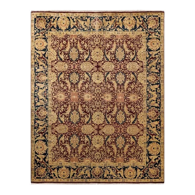 Mogul, One-of-a-Kind Hand-Knotted Area Rug in Red, 8' 0" x 10' 4" For Sale