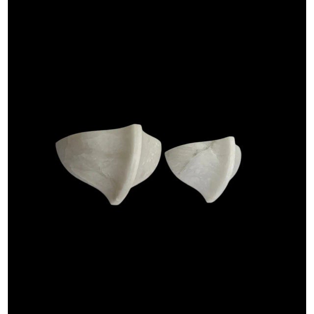 1970s Sculptural Organic Shape Alabaster Wall Lights from Aljuna Spain, 1970s, Set of 2 For Sale - Image 5 of 10