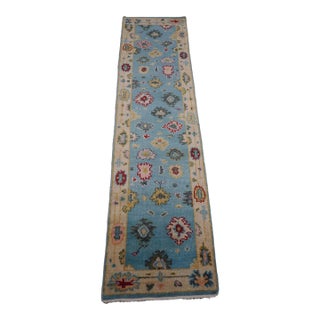 Approx: 2.5’ X 10’ Turkish Design Oriental Runner Rug For Sale