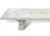 An exceptional vintage Italian Neoclassical bench handcrafted from premium, fine-veined white marble. Sourced from a...