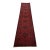 Turkmen Runner 2’8” X 11’6” Red Wool Tribal Hand-Knotted Oriental Rug For Sale