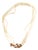 Diamond & Gems 14k Gold Three Strand Freshwater Rice Pearls Necklace For Sale