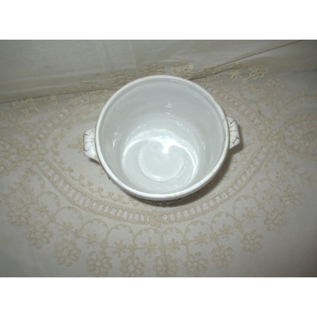 Late 19th Century Antique White Porcelain With Jasperware Plaque Cherub Design Cache Pot For Sale - Image 5 of 8