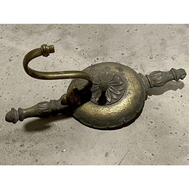 Antique Neoclassical Style Sconce Plate Base Part for Single Arm For Sale - Image 4 of 5