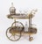 Mid-Century French Walnut and Brass Galleried Drinks Trolley, 1950s For Sale - Image 4 of 18