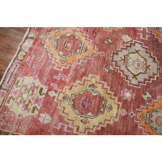 A small room-size geometric Turkish kars rug dated 1973. Measures: 6'10'' x 8'10".