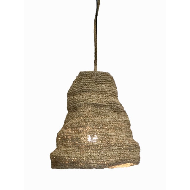 Hanging Woven Basket Pendant Light Chairish