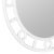 White Reena Pagoda Round Wall Mirror For Sale - Image 8 of 12