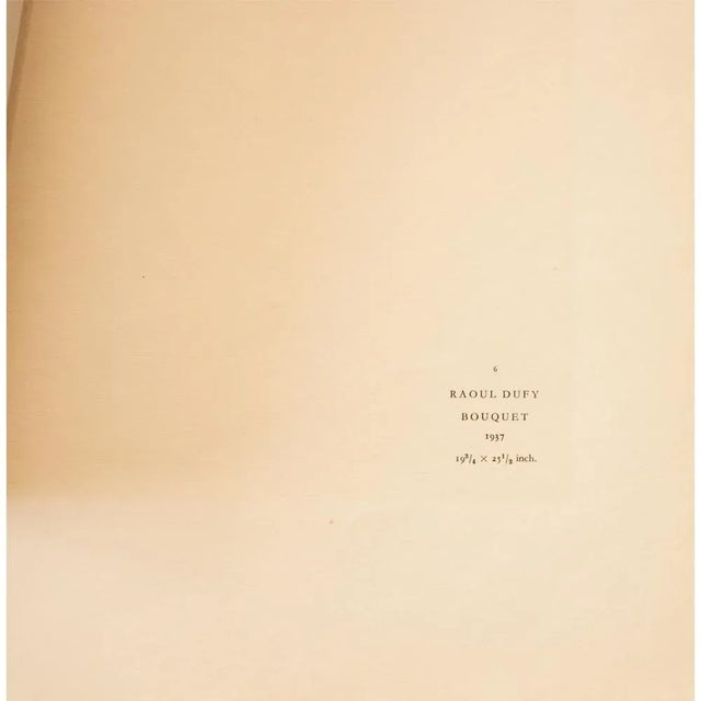 1940s 1940s After Raoul Dufy "Bouquet", First Edition Period Swiss Offset Lithograph For Sale - Image 5 of 8