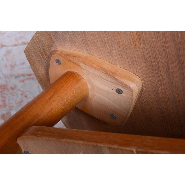 Mid-Century Wooden Table by Český Nábytek-Np Jičín, Czech, 1950s For Sale - Image 9 of 10