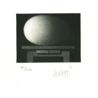 Desk - Original Etching on Paper by Mario Avati - 1960s 1960s For Sale