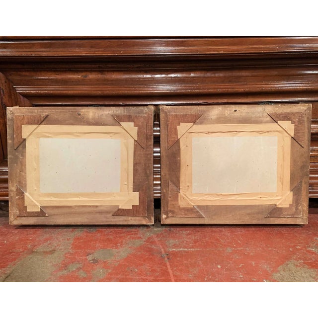 Pair Early 20th Century French Paris Gouaches Signed Henry La Touche For Sale - Image 11 of 13