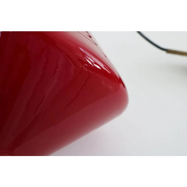 Italian Red Murano Glass Pendant Lamp, 1950s For Sale - Image 11 of 13