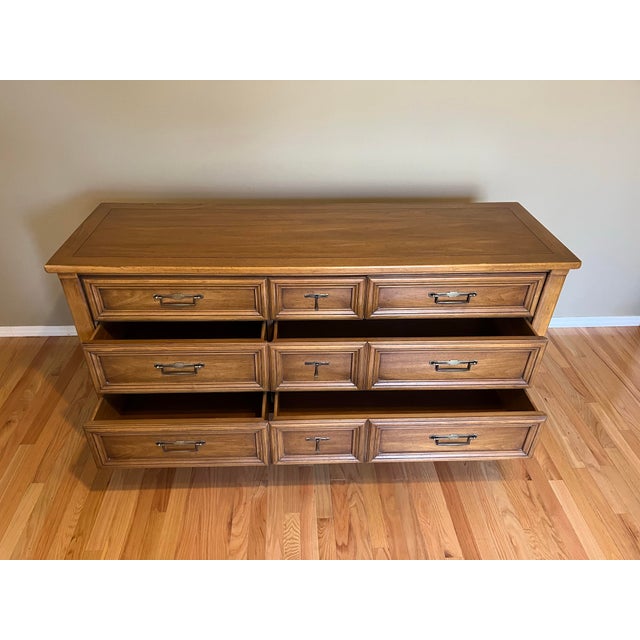 Wood White Furniture 7-Drawer Mid-Century Modern Walnut Dresser For Sale - Image 7 of 12