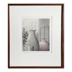 Interior with Cup and Kettle, Robert Kipniss Lithograph