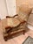 English Fairfield Camel and Palm Tapestry Chair For Sale - Image 3 of 10