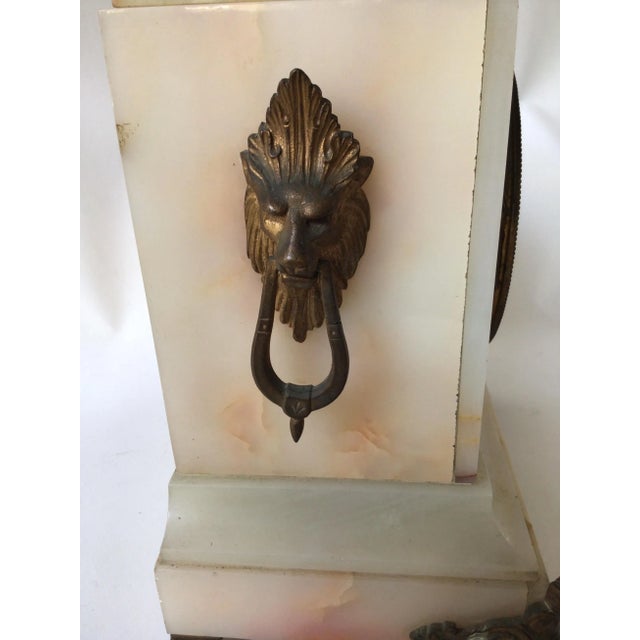 1870s CH Martin French Onyx Mantle Clock For Sale - Image 10 of 13