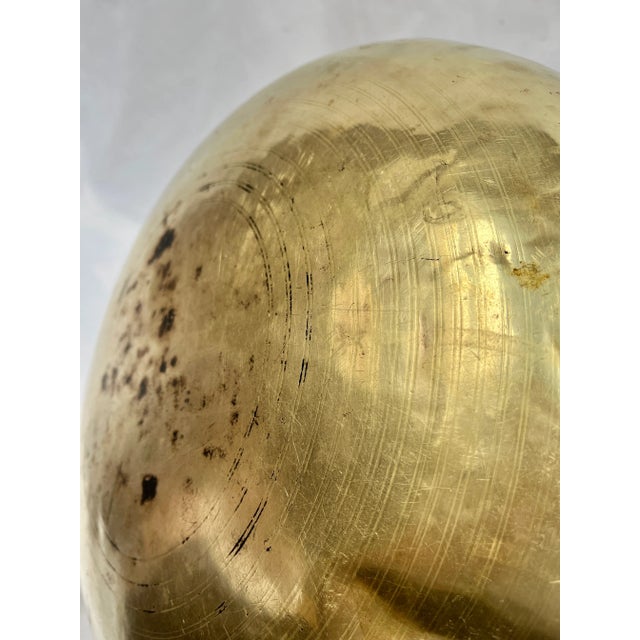 Early 20th Century French Handcrafted Brass Pot/Planter For Sale - Image 11 of 13