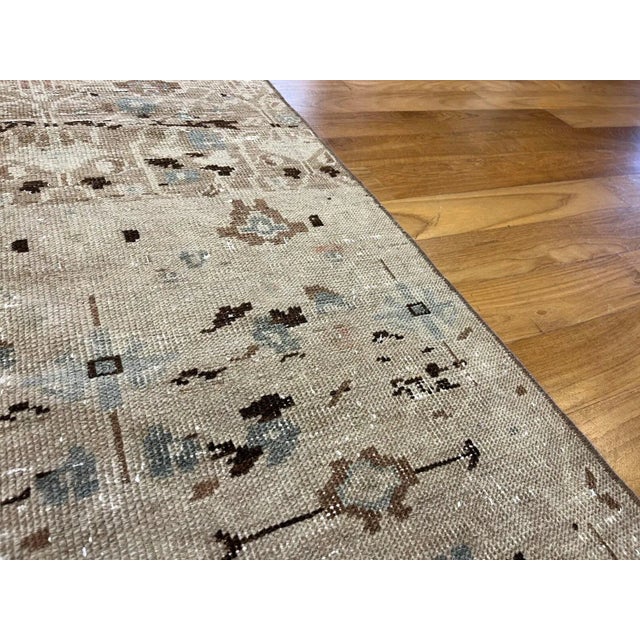 Handmade Aztec Muted Bohemian Rug, 1980s For Sale - Image 10 of 11