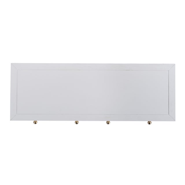 Wood Nora 40 in. W Rectangular Wood 2 Drawer Console Table with Lower Open Shelf, White For Sale - Image 7 of 8