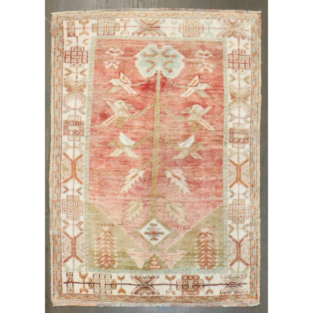 Traditional Antique Zabihi Collection Turkish Small Rug For Sale - Image 3 of 6