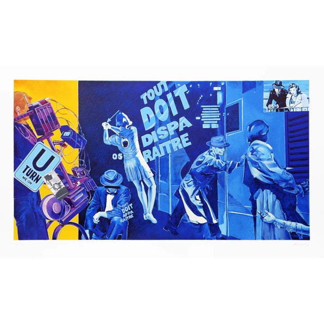 Jacques Monory Lithograph - Tout Doit Disparaitre For Sale