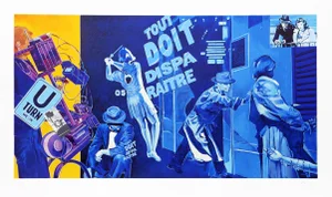 Jacques Monory Lithograph - Tout Doit Disparaitre