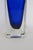 Cobalt Blue Glass Bud Vase Mid Century Modern Rectangular Murano Style 4922b For Sale - Image 10 of 12