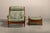 Mid-Century Modern Set of Oak and Leather Lounge Chair in the style of Sergio Rodrigues and Jean Gillon, 1960s For Sale - Image 3 of 18