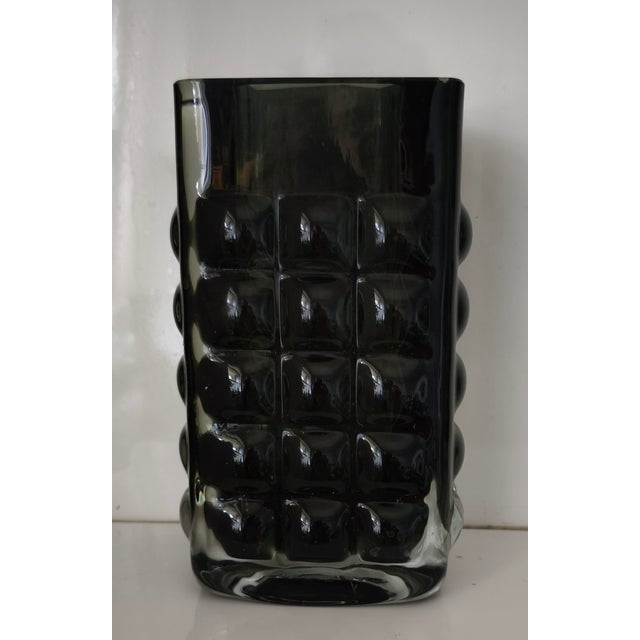 1970s Mid-Century Rectangular Bubble Vase by Tüselmann for Glashütte Ichendorf, 1970s For Sale - Image 5 of 5