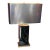 Bespoke Lacquer and Brass Table Lamp For Sale