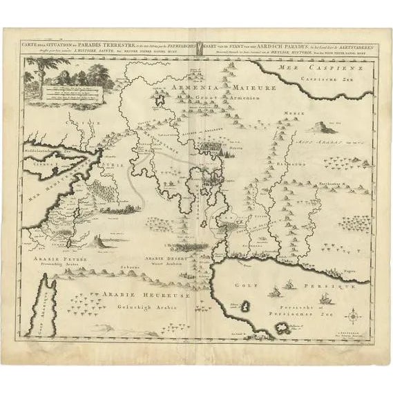 Antique Map of the Middle East by Mortier, 1700 For Sale
