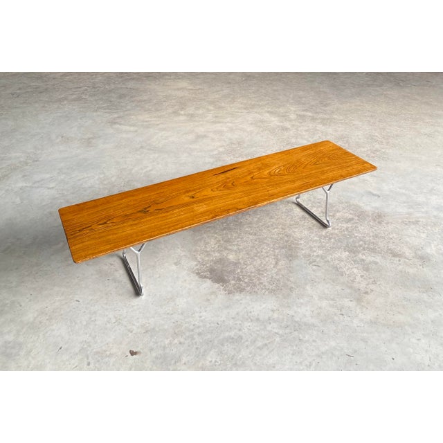 Harry Bertoia Harry Bertoia-Style Midcentury Modern Bench For Sale - Image 4 of 18