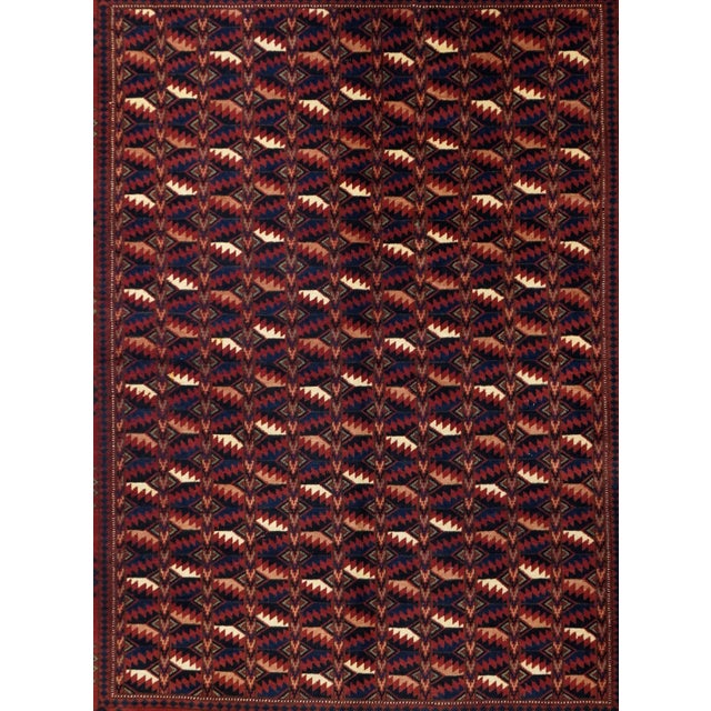 Semi Antique Hand Made Afghani Afghanestan Rug For Sale - Image 4 of 14