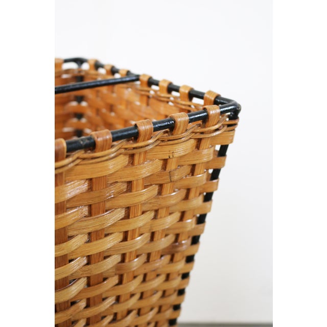 1960s Mid-Century Modern Rattan Umbrella Stand, Italy, 1960s For Sale - Image 5 of 7