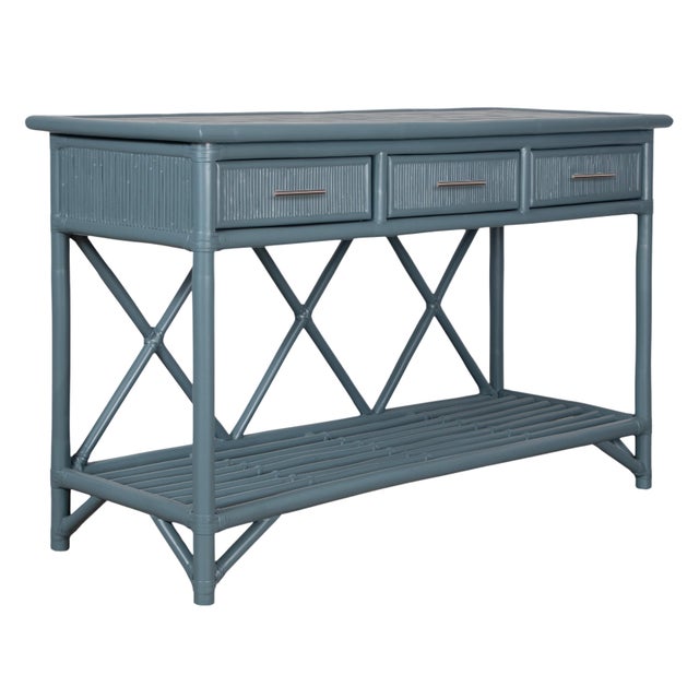Not Yet Made - Made To Order Aruba Sideboard - Regatta Blue For Sale - Image 5 of 10
