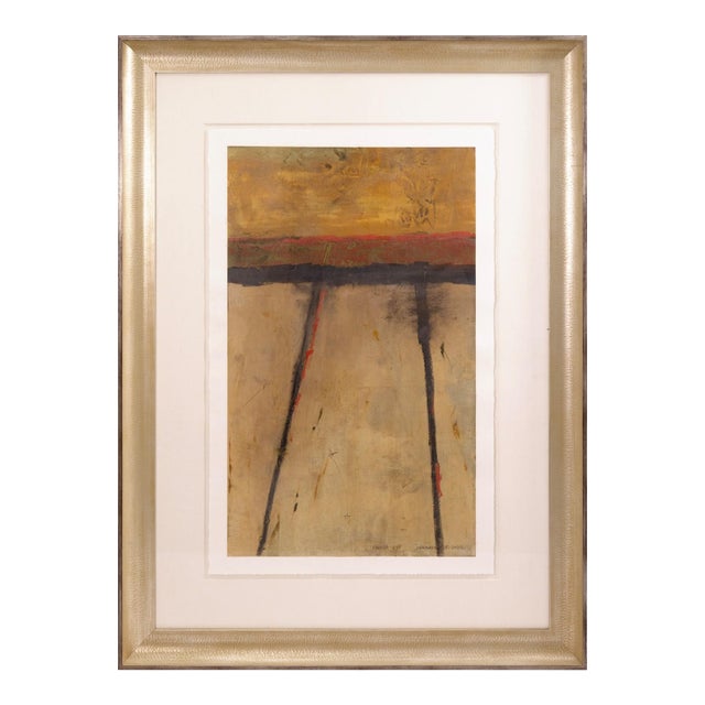 John Baughman - Kadesh I-15, 2002 Signed Contemporary Mixed-Media Paper Framed For Sale
