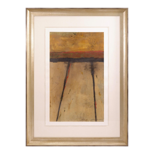 John Baughman - Kadesh I-15, 2002 Signed Contemporary Mixed-Media Paper Framed