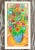 Boho Chic Vintage Boho Painting of Flowers in Vase For Sale - Image 3 of 6