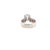 Platinum & Rose Gold Synthetic Color Change & Natural Diamonds Statement Ring, Size 6.75 For Sale - Image 4 of 6