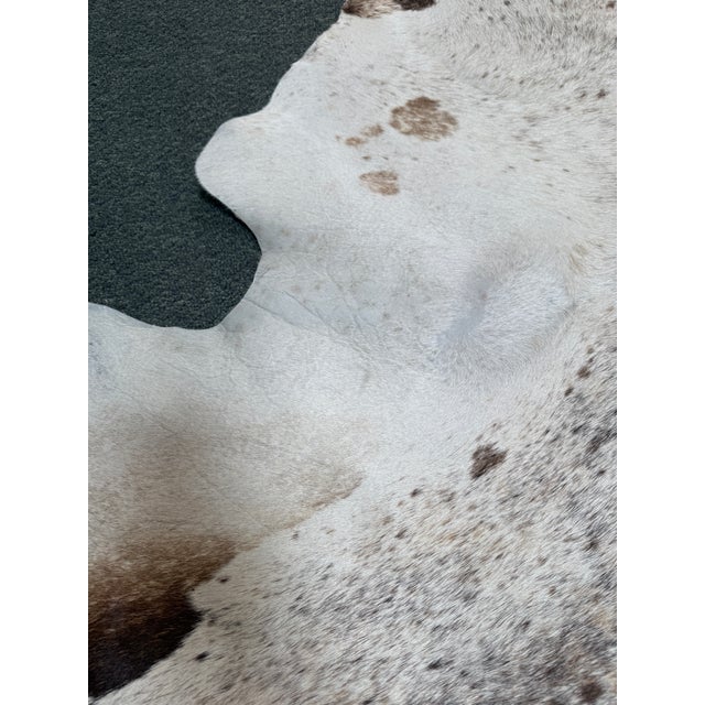 7ft X 8ft Hair on Hide Cow Print Area Rug For Sale - Image 9 of 12