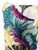 Green Pair Large Vintage Tropical Floral & Leaf Barkcloth Pillows For Sale - Image 8 of 10