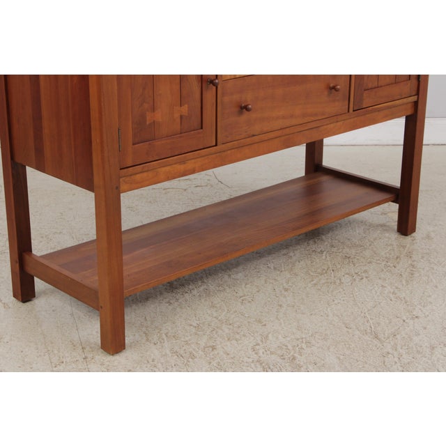 Brown Stickley Cherry Arts & Crafts Mission Sideboard For Sale - Image 8 of 18