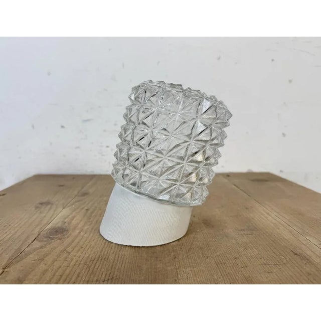 Vintage White Porcelain Wall Light, 1970s For Sale - Image 4 of 12