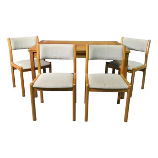 1960s Danish Mid-Century Modern Dining Set - 5 Pieces For Sale