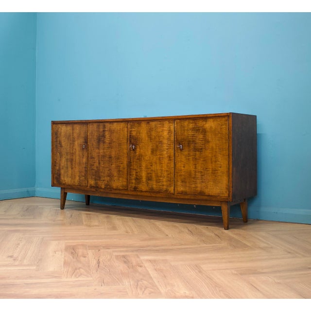 Mid-Century Modern Mid-Century Dark Birch Sideboard, 1960s For Sale - Image 3 of 11