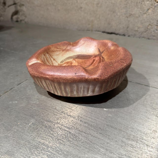 French Vallauris France Ceramic Bowl Catch All Dish Ashtray Mid Century For Sale - Image 3 of 8