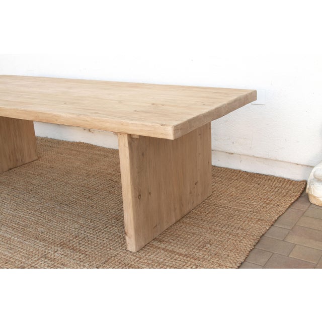 The Nimes, Reclaimed Wood 96" Dining Table For Sale - Image 9 of 15