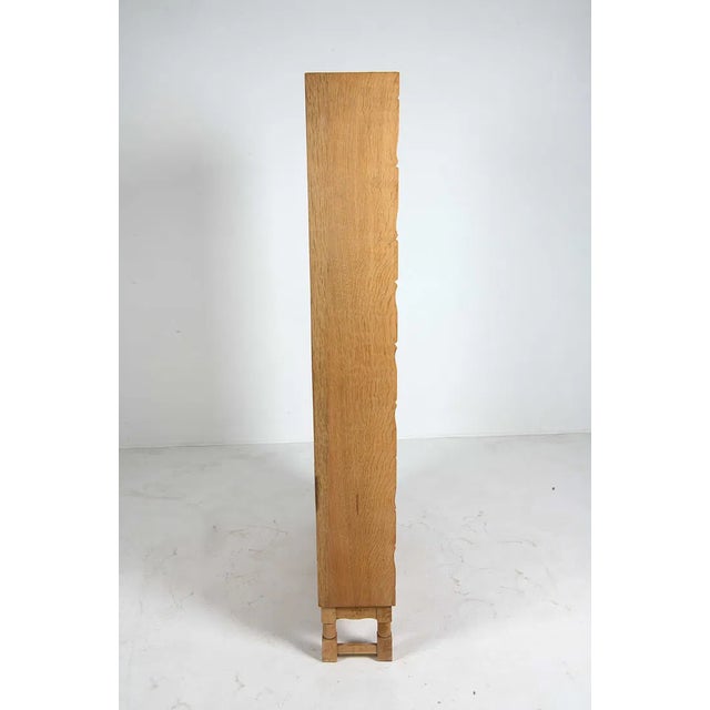 Brown 1970s Danish Oak Bookcase in the Style of Henning Kjærnulf For Sale - Image 8 of 9