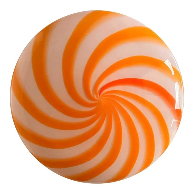 Italian Clear Amber Swirls Wall Sconce in Murano Glass by Simoeng For Sale - Image 9 of 9